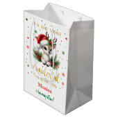 Most wonderful time christmas birthday ミディアムペーパーバッグ (裏面アングル)