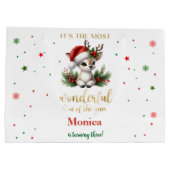 Most wonderful time christmas birthday ラージペーパーバッグ (裏面)