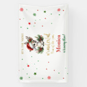 Most wonderful time christmas birthday 横断幕 (縦)