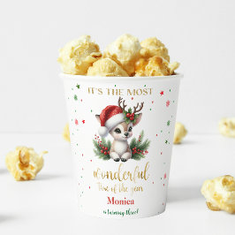 Most wonderful time christmas birthday 紙コップ