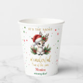 Most wonderful time christmas birthday 紙コップ (正面)