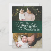 Most Wonderful Time of the Yearグリーンフォト シーズンカード (正面)