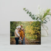 Most Wonderful time of the Year写真モダン 箔シーズンポストカード (立ち正面)