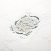 Most Wonderful Time of the Year クリスマスカード 箔招待状 (回転した状態)