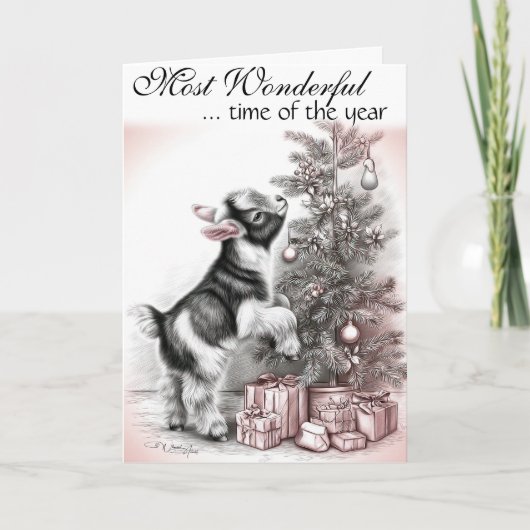 Most Wonderful Time of the Year -  Baby Goat  シーズンカード (正面)