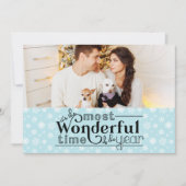 Most Wonderful Time of the Year Holidayフォトカード シーズンカード (正面)