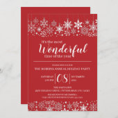 Most Wonderful Time of the Year Holiday Party 招待状 (正面/裏面)