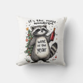 Most Wonderful Wine of the Year Raccoon  クッション (正面)
