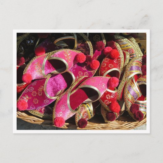 Mostarおみやげスリッパのビューポストカード ポストカード (正面)