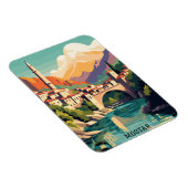 MOstarボスニアヘルツェゴビナレトロヴィンテージトラベル マグネット (右側)