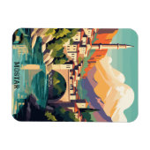 MOstarボスニアヘルツェゴビナレトロヴィンテージトラベル マグネット (横)