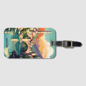 MOstarボスニアヘルツェゴビナレトロヴィンテージトラベル ラゲッジタグ (正面横)