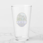 Mostarボスニア・ヘルツェゴビナ旅行アートエンブレム タンブラーグラス (裏面)