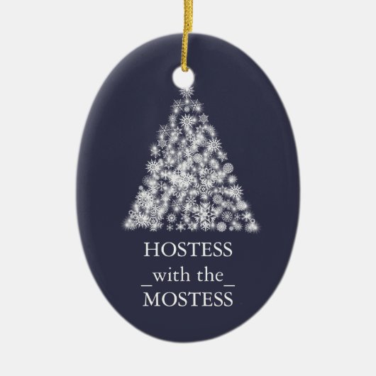 Mostessのクリスマスのクリスマスの女主人 セラミックオーナメント (正面)