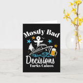 Mostly Bad Decisions Turks Caicos Spring Break  カード (黄色い花)