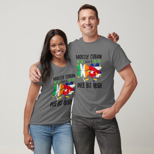 Mostly Cuban And A Wee Bit Irish St Patricks Day Tシャツ (ユニセックス)