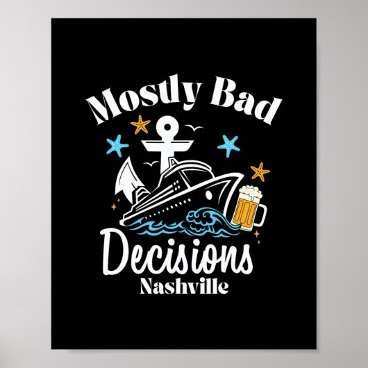 Mostly D Decisions ナッシュビル スプリングブレイク ポスター (正面)