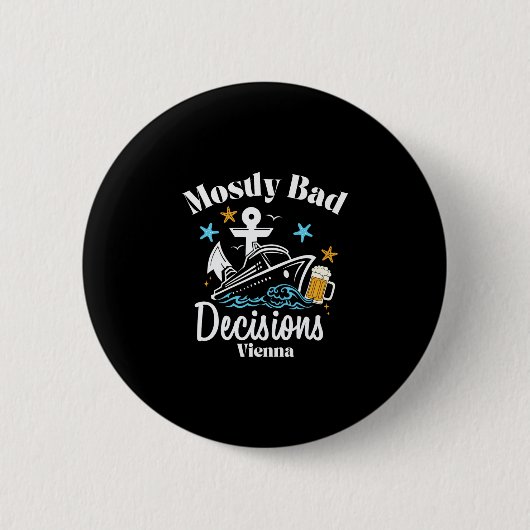 Mostly D Decisions Vienna 春休み 缶バッジ (正面)