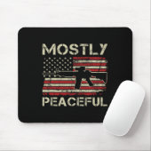Mostly Peaceful - 2nd Amendment Pro Guns Ar15 Usa  マウスパッド (マウス)