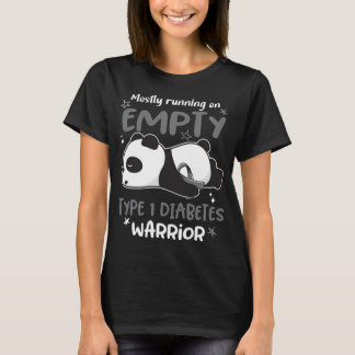 Mostly Running On Empty Type 1 Diabetes Warrior Tシャツ