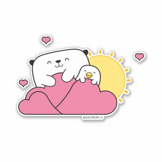 Mostropi│Opi y Kipi Valentín シール (正面)