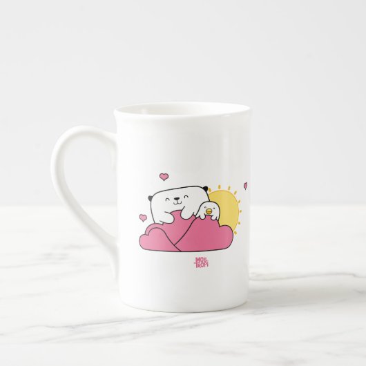 Mostropi│Opi y Kipi Valentin ボーンチャイナマグカップ (左)