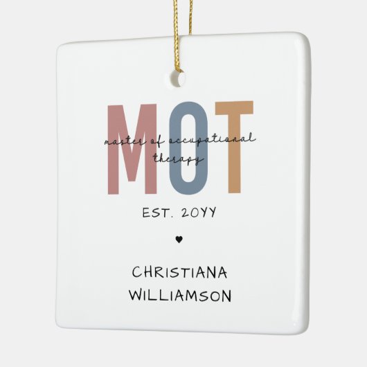 MOTパーソナライズされた Master Of Oc職業セラピー セラミックオーナメント (左)