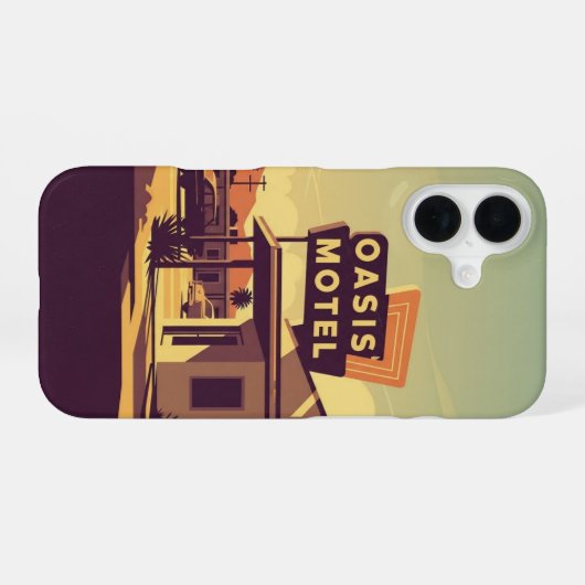 Motel Entrance iPhone 16ケース (裏面横)