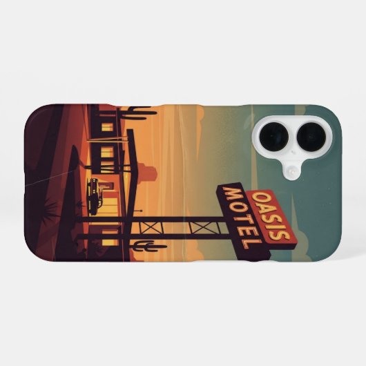 Motel Entrance iPhone 16ケース (裏面横)