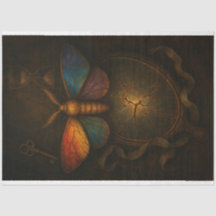 Mothひび割れた鏡と鍵デコページ紙LGBTQ