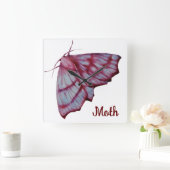 Moth スクエア壁時計 (ホーム)