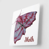 Moth スクエア壁時計 (傾斜)