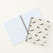 Moth and Moon Spiral Notebook 8.5"x11" ノートブック (内部)