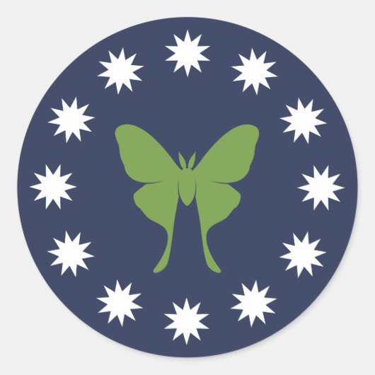 Moth & Bugsスタンプ（シート） ラウンドシール (正面)