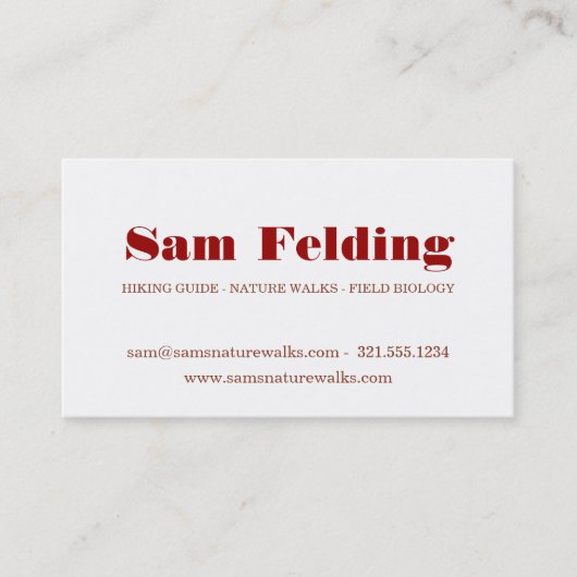 Moth Business Card - Lepidopterist用 名刺 (正面)