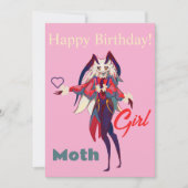 Moth girl anime 招待状 (正面)
