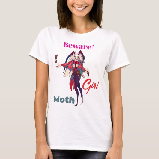Moth girl anime tシャツ (正面)