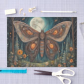 Moth in the Moonlight Decoupage Tissue Paper 薄葉紙 (クラフト)
