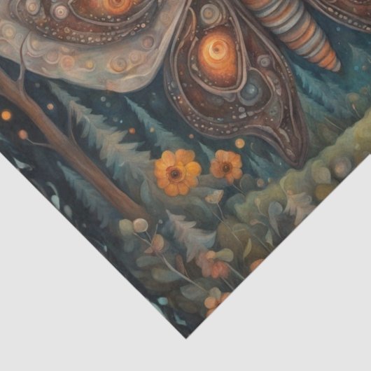 Moth in the Moonlight Decoupage Tissue Paper 薄葉紙 (詳細)