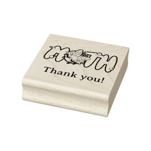Moth, night butterfly thank you! ラバースタンプ (スタンプ)