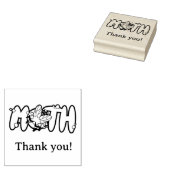 Moth, night butterfly thank you! ラバースタンプ (押印)