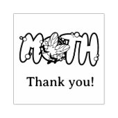Moth, night butterfly thank you! ラバースタンプ (インプリント)