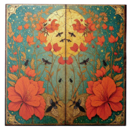 Moth Sanctuary Under the Moonlit Sky タイル