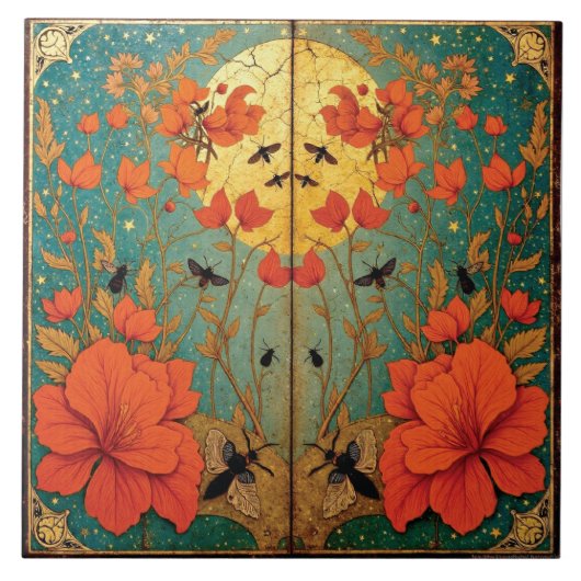 Moth Sanctuary Under the Moonlit Sky タイル (正面)