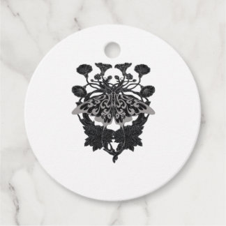 Moth Talisman - Whimsigothスケッチ – ホワイトバージョン フェイバータグ