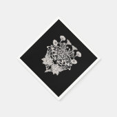 Moth Talisman - Whimsigoth ScreenprintスタイルDrawi スタンダードカクテルナプキン (角)