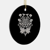 Moth Talisman - Whimsigoth ScreenprintスタイルDrawi セラミックオーナメント (右)