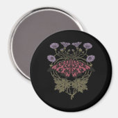 Moth Talisman - Whimsigoth Witchy Art - Color Vers マグネット (正面/裏面)