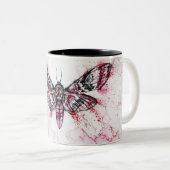Moth Watercolor Coffee Mug ツートーンマグカップ (正面右)