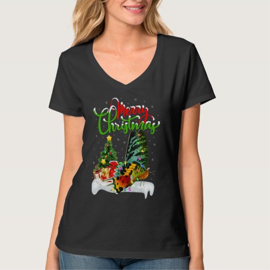Moth   Xmas Decorations Santa Moth Christmas Tシャツ (正面)